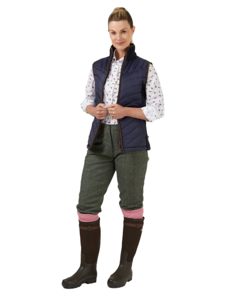 Alan Paine Ladies Lawen Printed Shirt