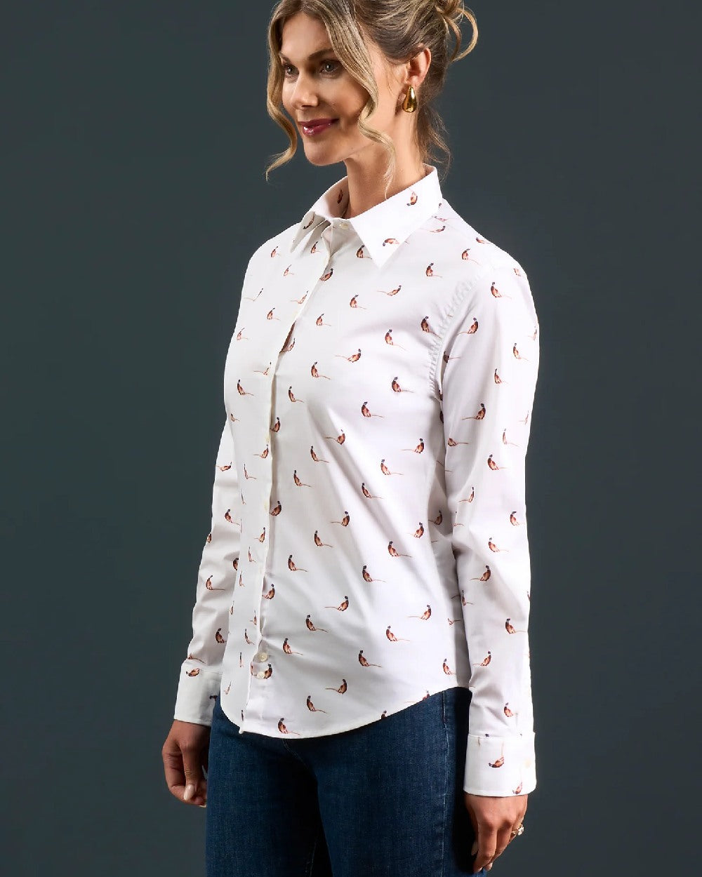 Alan Paine Ladies Lawen Printed Shirt