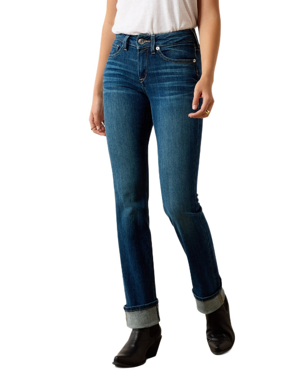 Ariat Womens Real Perfect Rise Abby Straight Jeans