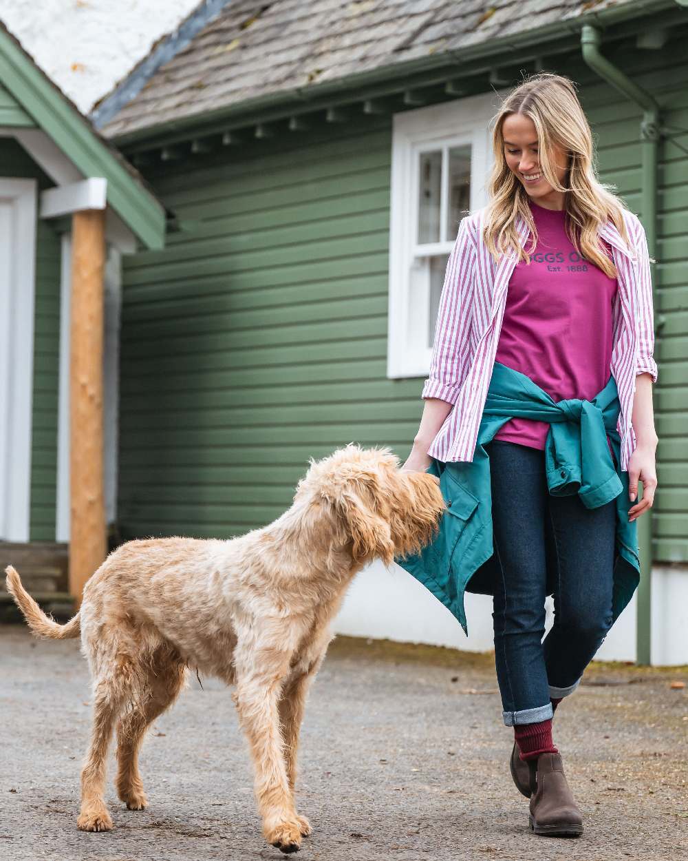 Hoggs of Fife Womens Sophia Oversized Stripe Shirt